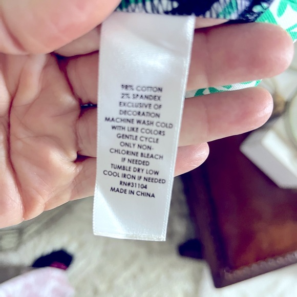 NWOT Crown & Ivy beautiful size 2 navy & green dress - Picture 5 of 9